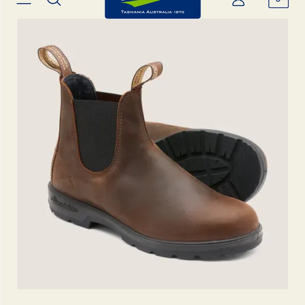 Men’s Blundstone #1609 Chelsea boots in Antique Brown US 11.5, AU/UK 10.5